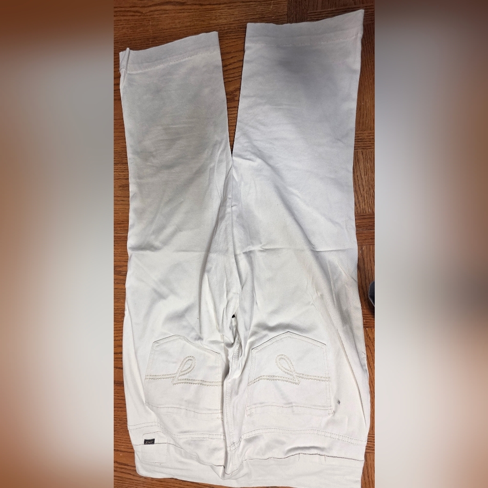 Jag Jeans Womens Size 14 Pull On High-Rise Stretch Lt Khaki Cropped Pants - Picture 2 of 10